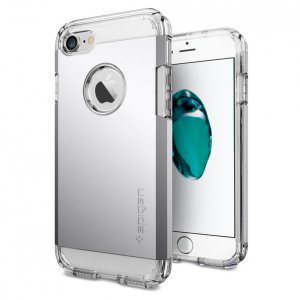 Чехол накладка Spigen Tough Armor для iPhone 8 Серебро