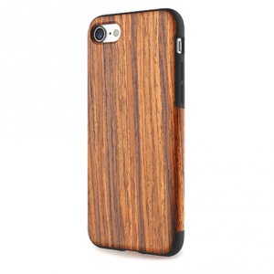 Деревянный чехол накладка Rock Origin Dark Wood для iPhone 7 Коричневый