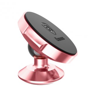 Автодержатель магнитный Baseus Small Ear на ножке Розовый
