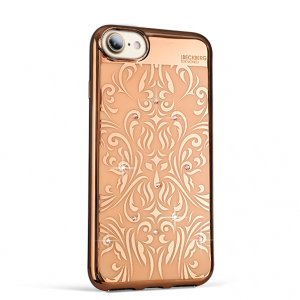 Силиконовый чехол накладка Beckberg Diamond Rose Part 1 для iPhone 7 Розовый
