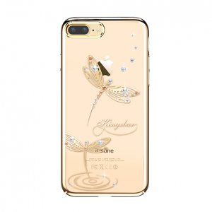 Чехол накладка Swarovski Kingxbar Classic Gold Dragonfly для iPhone 8 Plus Золото