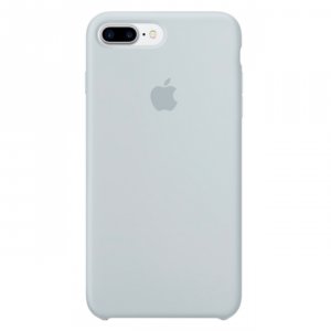 Силиконовый чехол накладка Apple Silicone Case для iPhone 8 Plus Дымчато-голубой