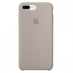 Силиконовый чехол накладка Apple Silicone Case для iPhone 8 Plus Дымчато-серый