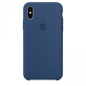 Силиконовый чехол Apple Silicone Case для iPhone X Синий