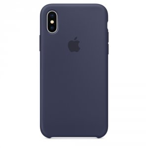 Силиконовый чехол Apple Silicone Case для iPhone X Тёмно-синий