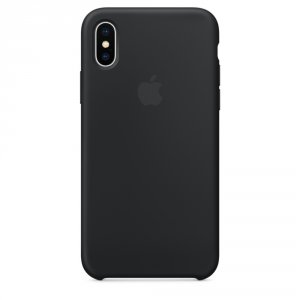 Силиконовый чехол Apple Silicone Case для iPhone X Чёрный