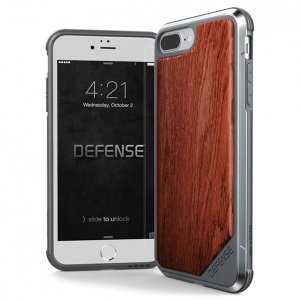 Противоударный чехол накладка X-Doria Defence Lux Rose Wood для iPhone 8 Plus Коричневый