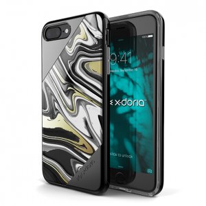 Чехол накладка X-Doria Revel Lux Black Swirl для iPhone 8 Plus Черный