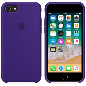Силиконовый чехол накладка Apple Silicone Case для iPhone 8 Ультрафиолет