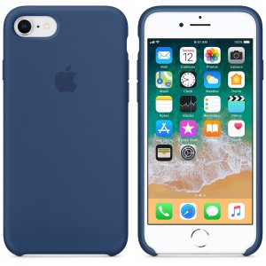 Силиконовый чехол накладка Apple Silicone Case для iPhone 8 Синий