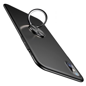 Чехол накладка Baseus Ring Case для iPhone X Черный