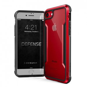 Противоударный чехол накладка X-Doria Defense Shield для iPhone 8 Красный