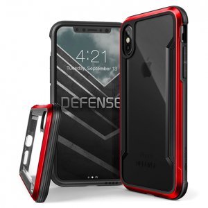 Противоударный чехол X-Doria Defense Shield для iPhone X Красный