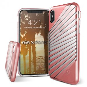 Чехол накладка X-Doria Revel Lux для iPhone X Rose Gold Розовый