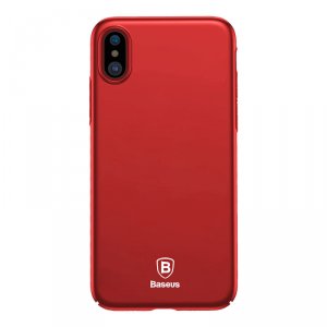 Чехол накладка Baseus Thin Case для iPhone X Красный