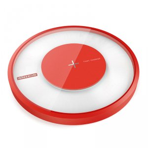 Быстрая беспроводная зарядка + лампа Nillkin Magic Disc 4 Красная