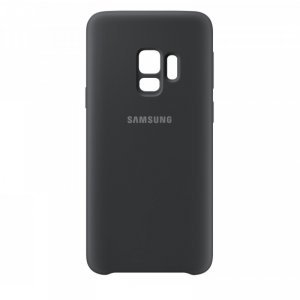 Силиконовый чехол накладка для Samsung Galaxy S9 Silicone Сover Черный