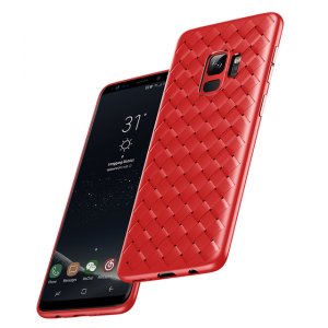 Чехол накладка Baseus BV Weaving Case для Samsung Galaxy S9 Красный