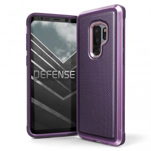 Противоударный чехол накладка X-Doria Defense Lux для Samsung Galaxy S9 Plus Фиолетовый