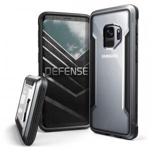 Противоударный чехол накладка X-Doria Defense Shield для Samsung Galaxy S9 Черный