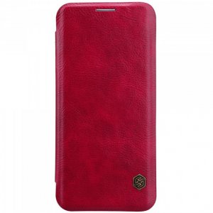 Кожаный чехол книжка Nillkin Qin Series для Samsung Galaxy S9 Красный