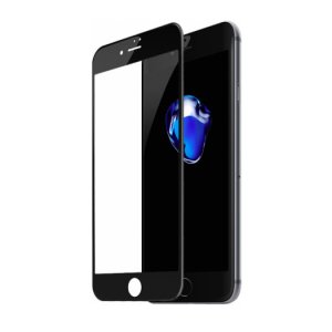 Защитное стекло с силиконовыми краями Baseus Anti-bluelight для iPhone 7 Черное