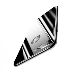 Защитное стекло Baseus 4D Tempered Back Glass для iPhone 8 Plus Темно-серое