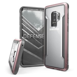 Противоударный чехол накладка X-Doria Defense Shield для Samsung Galaxy S9 Plus Розовый