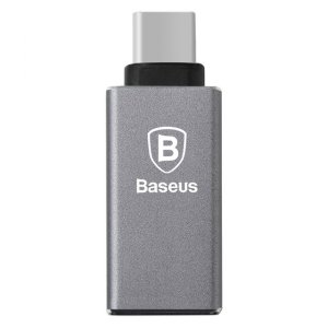Переходник Baseus Sharp Series USB - Type-C Темно серый