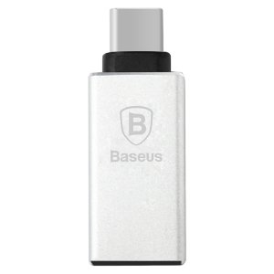 Переходник Baseus Sharp Series USB - Type-C Серебро