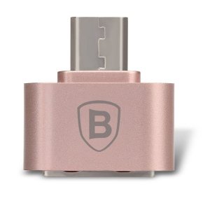 Переходник Baseus OTG Adapter USB - Micro-USB Розовый