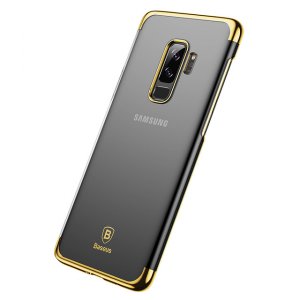 Чехол накладка Baseus Glitter для Samsung Galaxy S9 Plus Золото