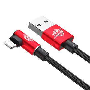 Переходник Baseus MVP Elbow Lightning - USB 1м Красный