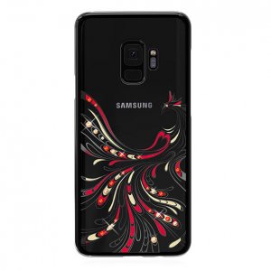 Чехол накладка Swarovski Kingxbar Flying Series для Samsung Galaxy S9 Черный