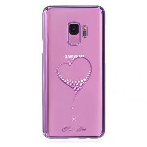 Чехол накладка Swarovski Kingxbar Wish Series для Samsung Galaxy S9 Фиолетовый
