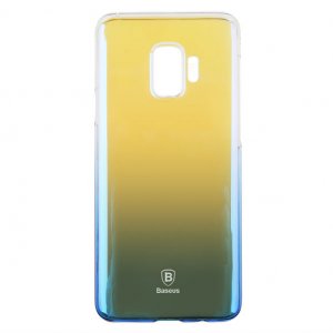 Чехол накладка Baseus Glaze для Samsung Galaxy S9 Голубой