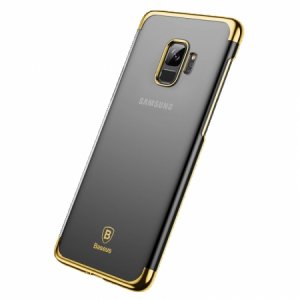 Чехол накладка Baseus Glitter для Samsung Galaxy S9 Золото