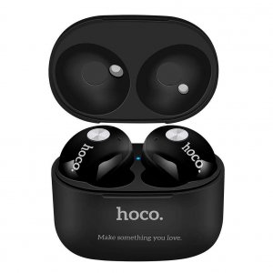 Беспроводные вакуумные Bluetooth наушники с микрофоном Hoco ES10 Черные
