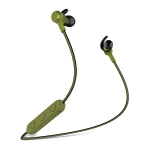 Беспроводные вакуумные Bluetooth наушники для спорта с микрофоном Baseus Encok S01 Зеленые