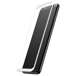 Защитное стекло Baseus 3D Glass 0.3mm для Samsung Galaxy S8 Plus Серебро