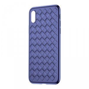 Чехол накладка Baseus BV Weaving Case для iPhone X Синий