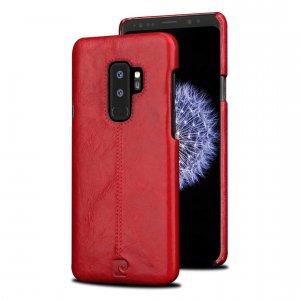 Чехол накладка Pierre Cardin Premium для Samsung Galaxy S9 Plus Красный