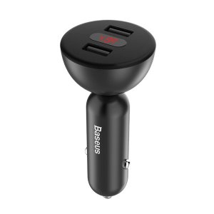 Автомобильная зарядка для телефона Baseus Shake-Head Dual - USB 4.8A Черная