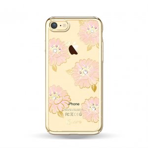Чехол накладка Swarovski Kingxbar Flower Sea Gold для iPhone 7 Золото