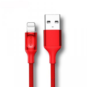 Кабель Rock USB - Lightning для iPhone 1м Красный