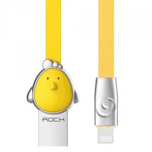 Кабель Rock Cock USB - Lightning для iPhone 1м Желтый 