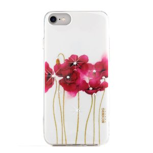 Силиконовый чехол накладка Beckberg Flower Part 1 для iPhone 7 Белый