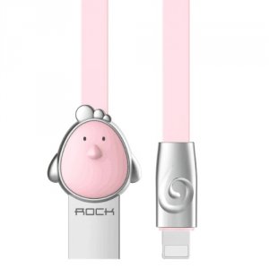 Кабель Rock Cock USB - Lightning для iPhone 1м Розовый 