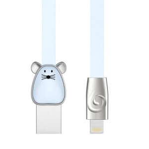 Кабель Rock Rat USB - Lightning для iPhone 1м Голубой 