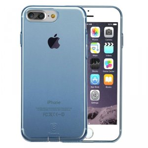 Силикновый чехол накладка Baseus Simple Anti-Scratch для iPhone 8 Plus Синий